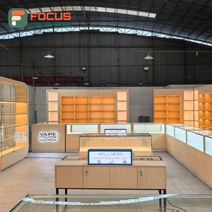 Vitrine de présentation pour tabac, en bois et verre, avec éclairage LED, pour magasin de tabac - Product Image 5