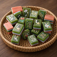 Mahjong américain moderne de luxe portable et tendance - Conception écologique et durable pour le divertissement et le camping
