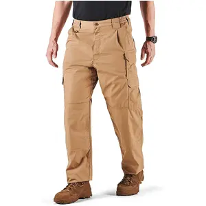 定制户外多口袋卡其色修身男士战斗战术狩猎实用整体木匠货物裤