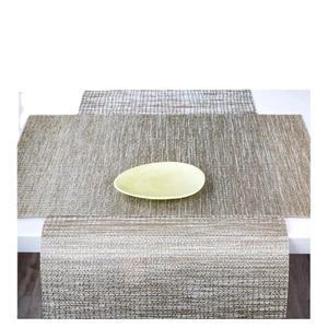 Bon marché Résistant à la chaleur Imperméable Pvc Fancy Restaurant Beaux chemins <span class=keywords><strong>de</strong></span> <span class=keywords><strong>table</strong></span> en vrac dorés - Product Image 1