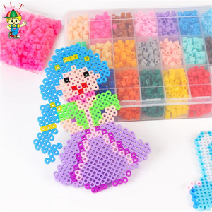 Kit de <span class=keywords><strong>perles</strong></span> à fusible personnalisées pour enfants Boîte de rangement transparente 24 couleurs <span class=keywords><strong>Midi</strong></span> 5mm Kit d'activités artisanales de <span class=keywords><strong>perles</strong></span> à fusible pour princesses Perler - Product Image 5