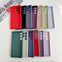 Tendance magnétique souple étui en TPU pour Samsung S25 EDGE S24 S23 S22 Ultra Plus FE anti-rayures housse de protection pour téléphone portable