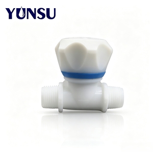 Vanne d'angle à diaphragme double en plastique DN15 PP ABS pour plomberie domestique, fournie par l'usine - Product Image 5