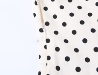 Nouvelle robe midi décontractée à bretelles à pois, style rétro chic et élégant pour femme, collection été 2026