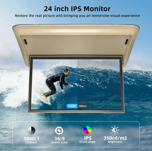 Écran tactile motorisé <span class=keywords><strong>de</strong></span> 24 pouces pour voiture, <span class=keywords><strong>camping</strong></span>-<span class=keywords><strong>car</strong></span>, RV, TV <span class=keywords><strong>de</strong></span> plafond inclinable, affichage Full HD, moniteur <span class=keywords><strong>de</strong></span> toit pour véhicule - Product Image 4