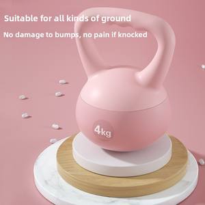 Home Gym Workout Weiches PVC und Sand Eisen Stärke Kessel glocke Frauen Form und Fitness 2-10kg Training Deep Squat Kettle Bell - Product Image 2
