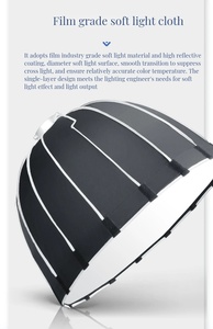 TRIOPO KP2-60/70/90/120 Professioneller Schnell-Parabolischer Fotografie-<span class=keywords><strong>Softbox</strong></span> mit Tiefem Einbau für Bowens-Halterung Studioblitz - Product Image 3