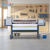 Impresora UV Roll-to-Roll YingHe Económica de 1.8m I3200-U1 con 4 Cabezales de Impresión CMYK+W para Rotulación y Decoración de Interiores
