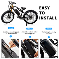 Batterie de vélo électrique au lithium-ion Hailong 36V 48V 15AH pour vélo électrique avec chargeur BMS pour moteur 2000W 1000W 750W Wallenpower