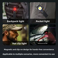 Lampe torche EDC ultra-fine OEM, magnétique, rechargeable par USB-C, LED, format carte, pour extérieur, camping, randonnée, urgence, logo personnalisé