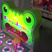 Machine de jeu d'arcade Whack-a-Mole pour enfants Marteau à pièces Frapper la souris Centre de jeu d'amusement en métal anglais