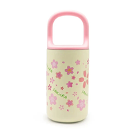 Bouteille isotherme de voyage en acier inoxydable à double paroi de 400 ml, durable, avec logo personnalisé et poignée large, directement de l'usine