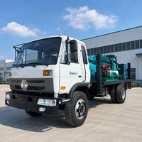 Foreuse hydraulique diesel montée sur camion pour le forage de puits d'eau