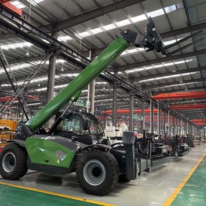 Boom Telehandler 18m 4WD Forklift Teleskopik Pengangkat Kabin Pengangkut Material Beban Berat Penggunaan Konstruksi Pertanian - Product Image 2