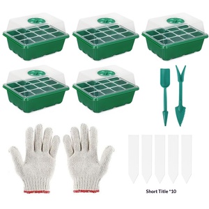 Pot de plantation multifonctionnel pour plantes succulentes en pot, avec trous de ventilation, boîte à <span class=keywords><strong>semis</strong></span>, plateau à <span class=keywords><strong>semis</strong></span> 12 trous, ensemble spécial PET - Product Image 1