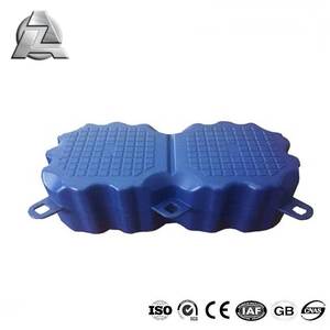 Muelle de boya doble de color azul, bloque <span class=keywords><strong>flotante</strong></span> de plástico, hdpe, Pontón, plataformas - Product Image 2