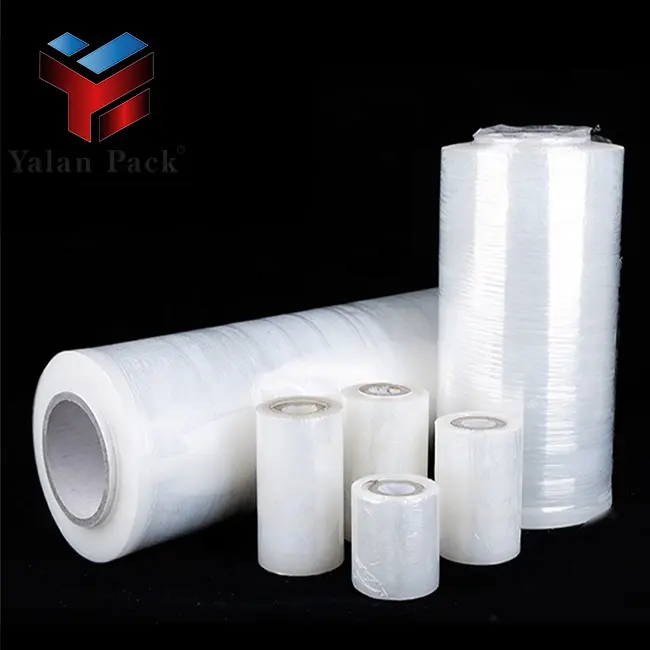 Schrumpf folien rollen Material verpackung Stretch folie Transparent Weiches Polyethylen Klarer Kunststoff Lldpe Paletten wickels ilage Pe China