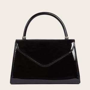 2024 compras en línea Mini bolsos de moda mujer negro PU bolso de mano para damas - Product Image 1