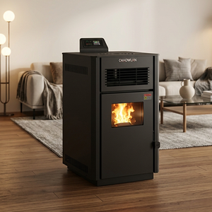 Stufa a Pellet e Biomassa Multifuel con Finestra per Osservazione della Fiamma, Spedizione Rapida - Product Image 2