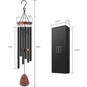 Campanelli eolici da giardino USA da 37 pollici campanelli eolici commemorativi da esterno di grandi dimensioni con tono profondo regali di nozze per gli ospiti campanelli eolici campana