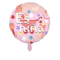 Ballon en film d'aluminium durable Nicro pour garçon et fille, ballon espagnol pour poussette, biberon, fête prénatale, révélation du sexe, décorations de fête