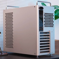 B2Max 32L Full Aluminum Mid Tower MicroATX Computer Case with 360mm Cooling Side Panel Window ATX/SFX Power Supply Support