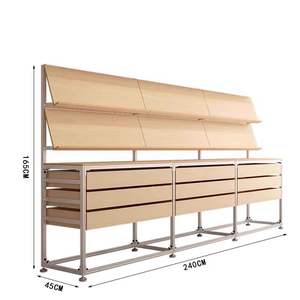 Sistema di Scaffalature in Alluminio Libei, Espositore Industriale per Supermercati, Negozi e Isole, Scaffale per Esposizione Verdure - Product Image 2