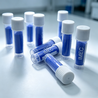 Approvisionnement direct usine : Poudre de peptide lyophilisé GHK-Cu (Cuivre bleu) de haute pureté (99%), matière première cosmétique, peptide de collagène