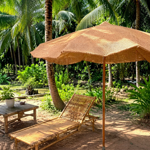 ร่มชายหาด Eco2go เวียดนาม ป้องกันแสงแดด เป็นมิตรกับสิ่งแวดล้อม ทำจากเส้นใยมะพร้าว สำหรับริมสระน้ำและพื้นที่พักผ่อนริมชายฝั่ง - Product Image 1