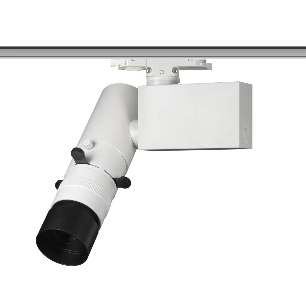 12W COB fixed spot profile light precise spots shaping wide framing contour track light for exhibition lighting