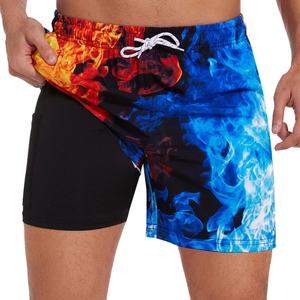 ชุดว่ายน้ำผู้ชายไซส์ใหญ่พิเศษลายพิมพ์ไล่เฉดสีแบบกำหนดเอง ลายสัตว์และลายตาราง ชุดบิกินี่ตาข่ายสำหรับผู้ใหญ่ - Product Image 4