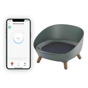 Luxury Small Cat Nest Cozy <strong>Pet</strong> <strong>Sofa</strong> with Cooling &amp; Heating Remote Control Heated Custom Bed Couch App Controlled Animal Pattern - Product Image 4