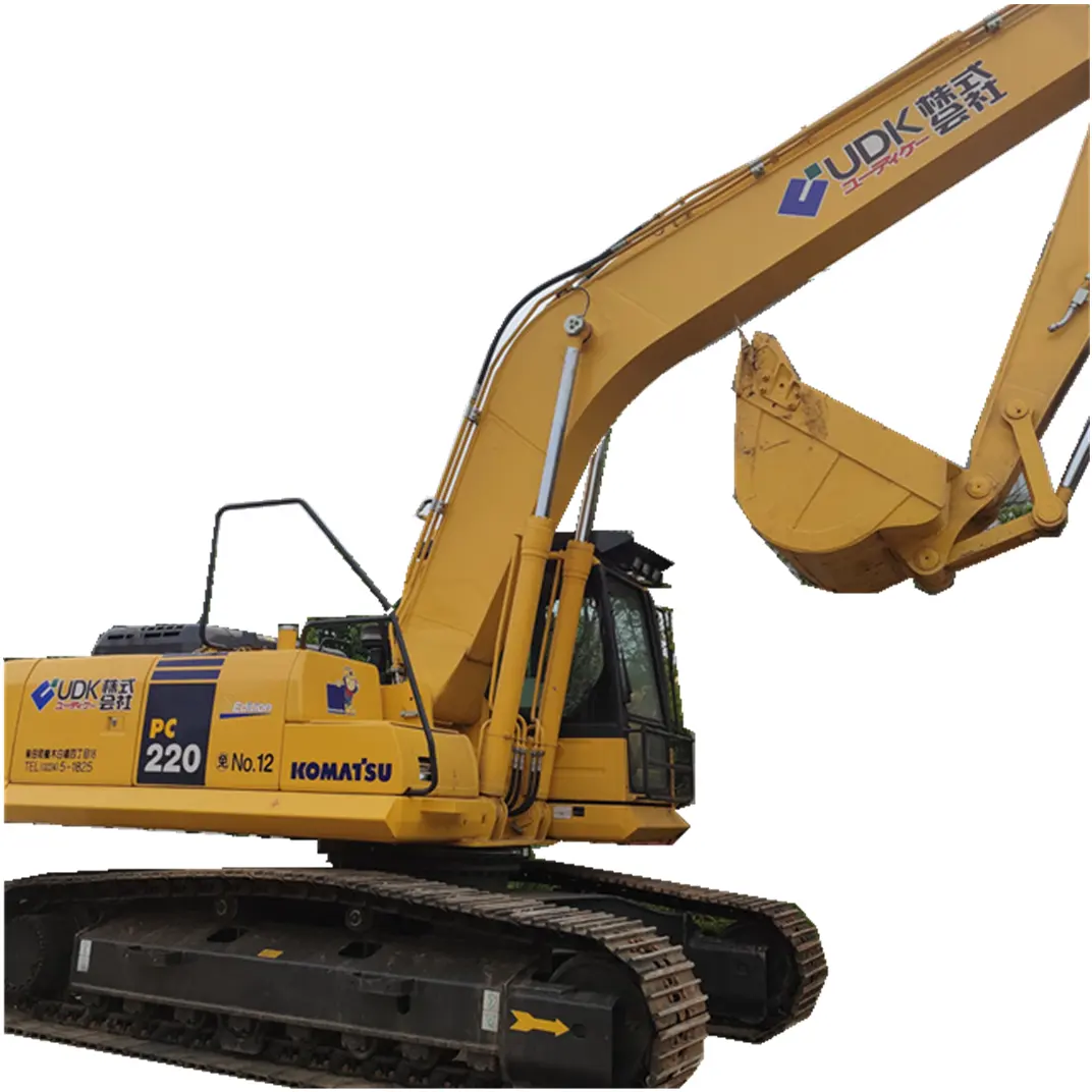 Escavadeira komatsu pc220 original japonesa, escavadeira komatsu em baixo preço usado máquina escavadora komatsu para venda quente