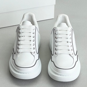 Chaussures de basket rétro de luxe en cuir véritable de haute qualité, respirantes, antidérapantes, en maille, tendance - Product Image 3
