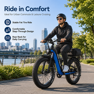 Bicicleta Eléctrica de Neumáticos Anchos de 52V y 4000W para Adultos, 26x4.0, con Batería de 30Ah, Hidráulica, 7 Velocidades, OEM/ODM V9, Potente Motor de 4000W - Product Image 5