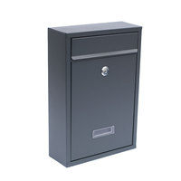 Boîte aux lettres murale extérieure en acier inoxydable, boîte à lettres, boîte à lettres avec serrure à clé, design étanche, bureau, colis, durable, vente chaude