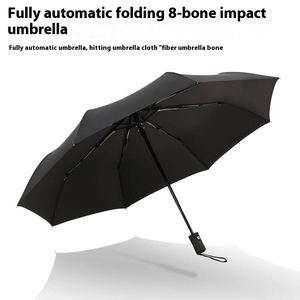 Parapluie publicitaire personnalisé avec logo, pliable automatiquement, résistant au soleil et au vent, cadeau avec motif imprimé, directement de l'usine - Product Image 6