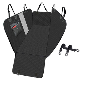 دروبشيبينغ كبيرة الأسود للماء طوي قابل للغسل الناقل الكلب سيارة غطاء مقعد للحيوانات الأليفة - Product Image 1