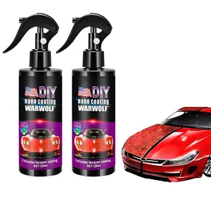 Spray de reparo para carros 3 em 1, spray de revestimento cerâmico rápido de alta proteção para riscos de carros