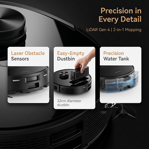 PX8 Robot Vacuum Cleaner 18000Pa Suction LDS Laser Navigation 3in1 Sweep <b>Mop</b> Robotic Cleaner with Smart Obstacle Avoidance - Product Image 6