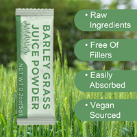 Julong Poudre de feuille d'orge biologique personnalisée 100g de poudre d'herbe d'orge en poudre de jus d'orge de marque privée