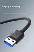 Kabel Data Tembaga Dua Arah USB 3.0 USB A Male ke USB A Male untuk Enclosure Hard Drive Mobile