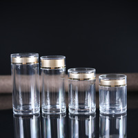 Bouteilles en plastique acrylique transparentes 80ml 100ml 120ml produits de santé de qualité alimentaire boîtes d'emballage pour capsules pilules médecine