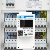 Compteur numérique monophasé CHINT DDSU666 sur rail DIN 230V 80A 1.5(6)A Modbus RS485 Affichage numérique 0-99999kWh