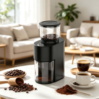 Molinillo de Café Eléctrico Anbolife con 38 Ajustes de Molienda, Acero Inoxidable, Filtro de 150g para Verter, Prensa Francesa, Fabricación OEM