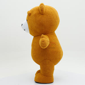 <span class=keywords><strong>Disfraz</strong></span> de Mascota de oso de peluche inflable Unisex, <span class=keywords><strong>disfraz</strong></span> de Animal amarillo marrón para adultos, disfraces de <span class=keywords><strong>gusano</strong></span> Unisex para adultos - Product Image 3