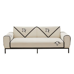 Simple <b>Panda</b> Sofa <b>Cushion</b> Chenille Rectangular Cartoon Throw Pillow Non Slip Stain Resistant Machine Washable - Product Image 5