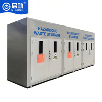 Salle de stockage des déchets dangereux Qigong et armoire de collecte des déchets médicaux avec structure en acier/alliage d'aluminium et conception respirante
