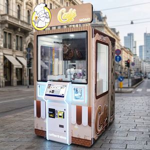 Distributeur automatique de café commercial Iplaysmart entièrement automatique, écran tactile 22 pouces, 9 types de café, options de paiement multiples, télécommande - Product Image 1