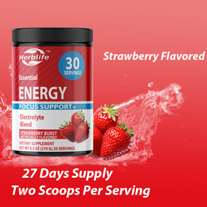 OEM/ODM Polvo Energético Plus Focus en Oferta, con Electrolitos, Sabor Fresa Jugosa, 30 Porciones (El Empaque Puede Variar) - Product Image 4